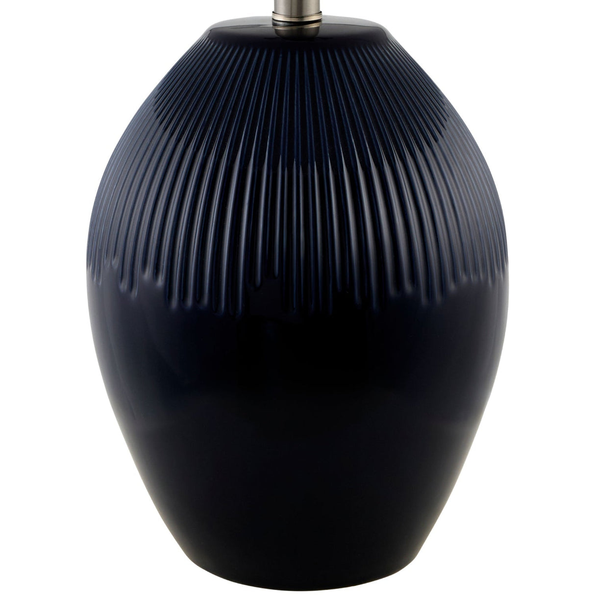 Modern European furniture - Ceramic Pleated Linen Table Lamp - www.oroa.com
