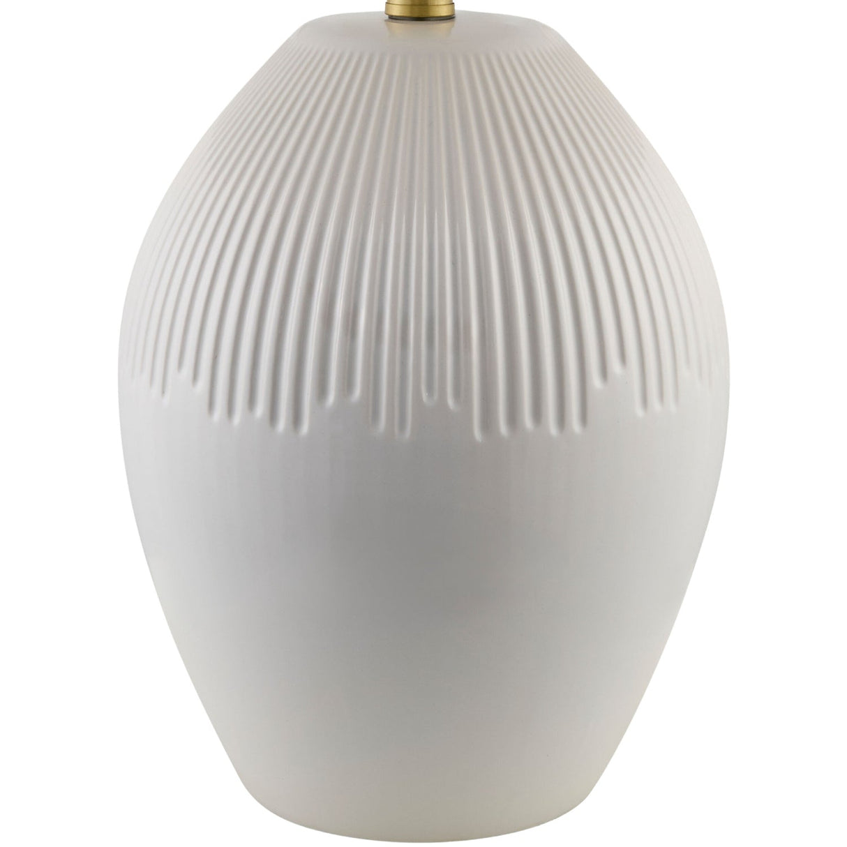 Modern European furniture - Ceramic Pleated Linen Table Lamp - www.oroa.com