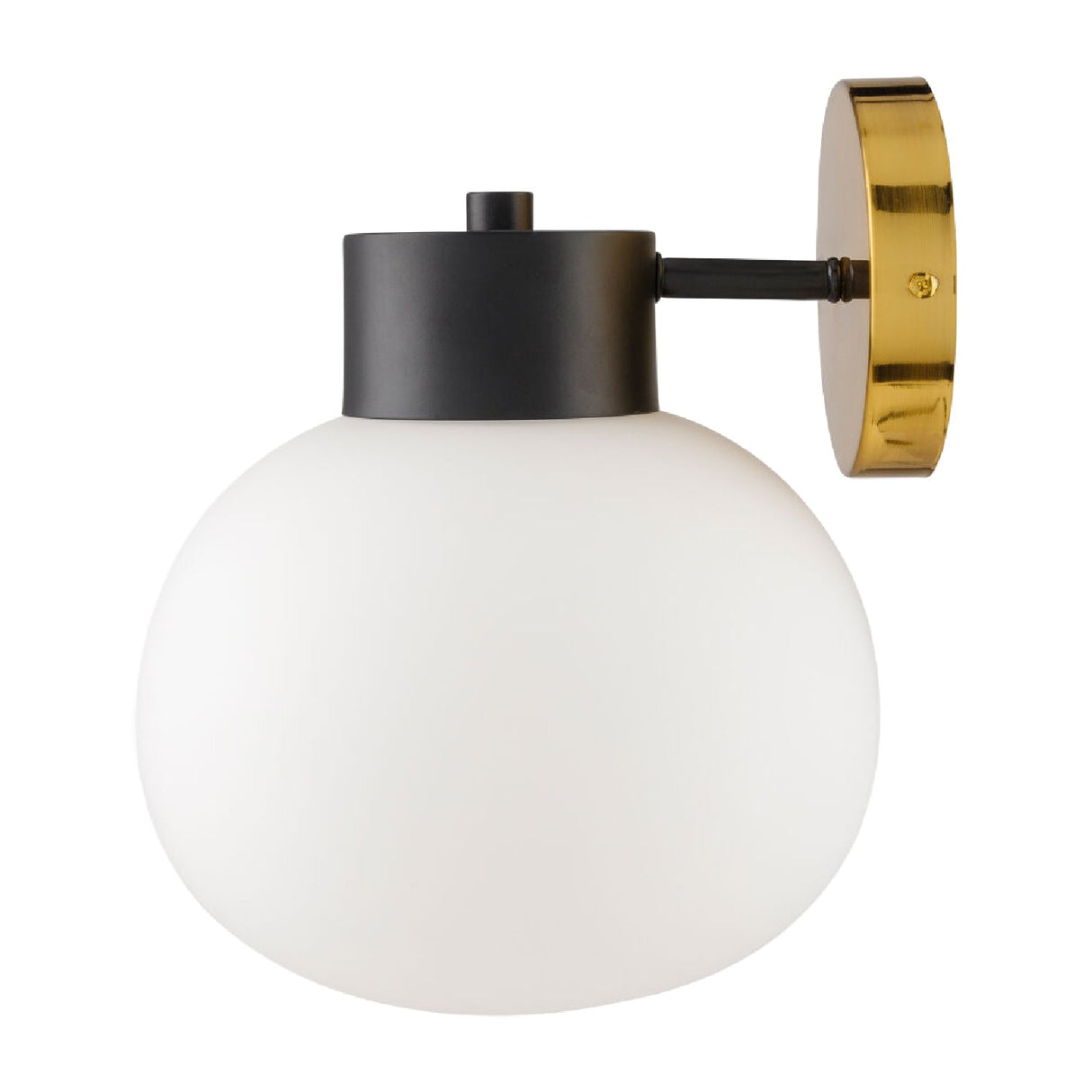 Modern European furniture - White Glass Sphere Wall Lamp - www.oroa.com