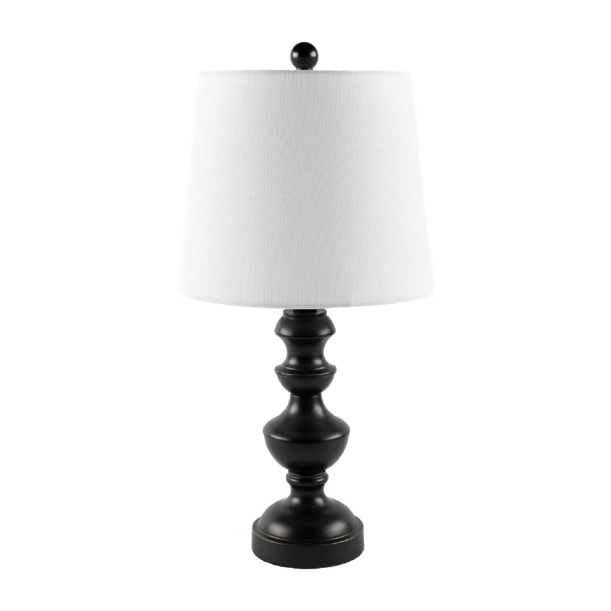 Modern European furniture - Black Iron Linen Table Lamp - www.oroa.com