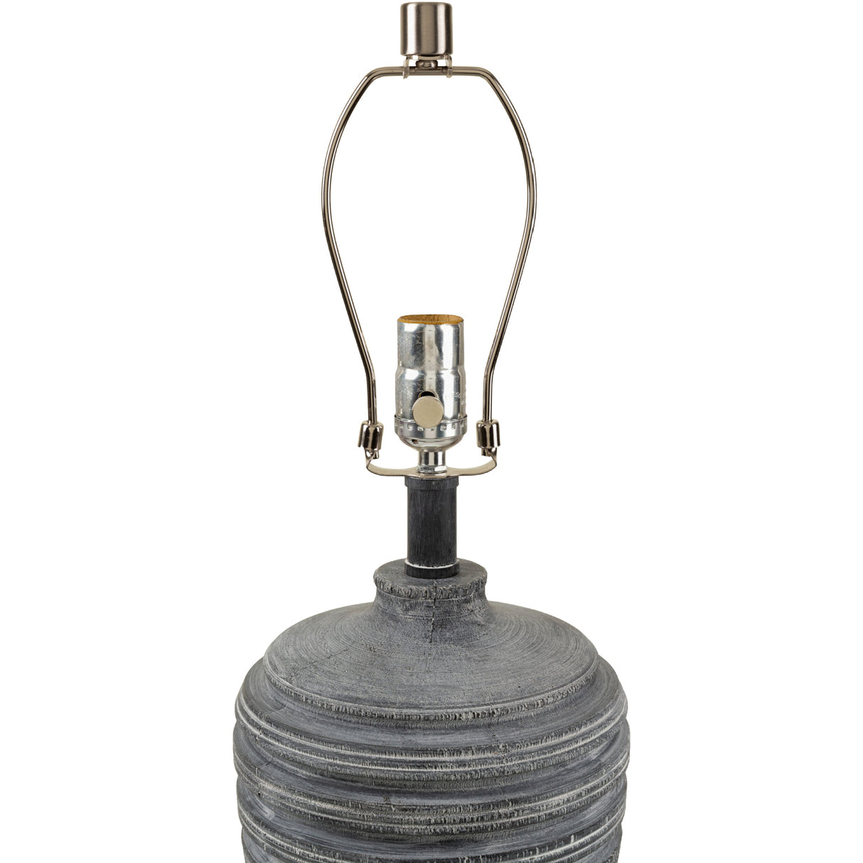 Modern European furniture - Gray Linen Accent Table Lamp S - www.oroa.com | Oroa.com