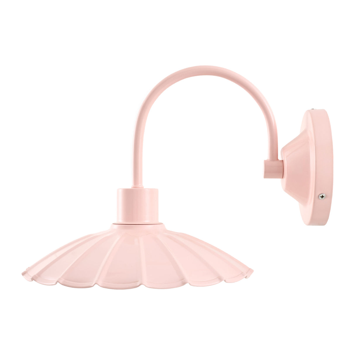 Modern European furniture - Scalloped Metal Shade Wall Lamp - www.oroa.com