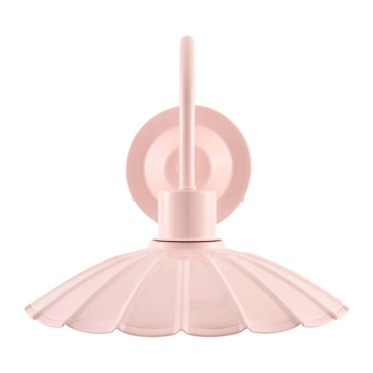 Modern European furniture - Scalloped Metal Shade Wall Lamp - www.oroa.com