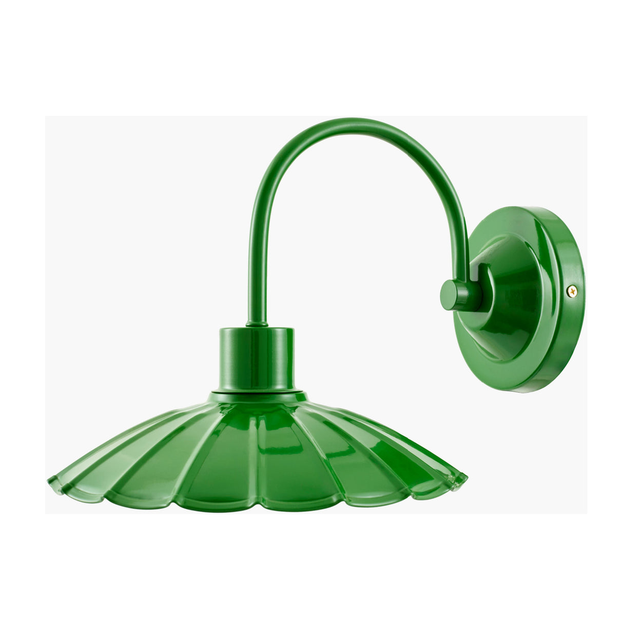 Modern European furniture - Scalloped Metal Shade Wall Lamp - www.oroa.com