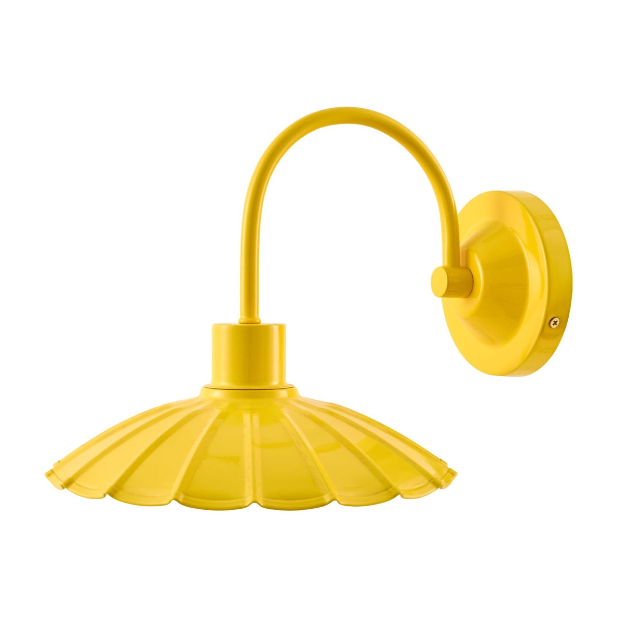 Modern European furniture - Scalloped Metal Shade Wall Lamp - www.oroa.com