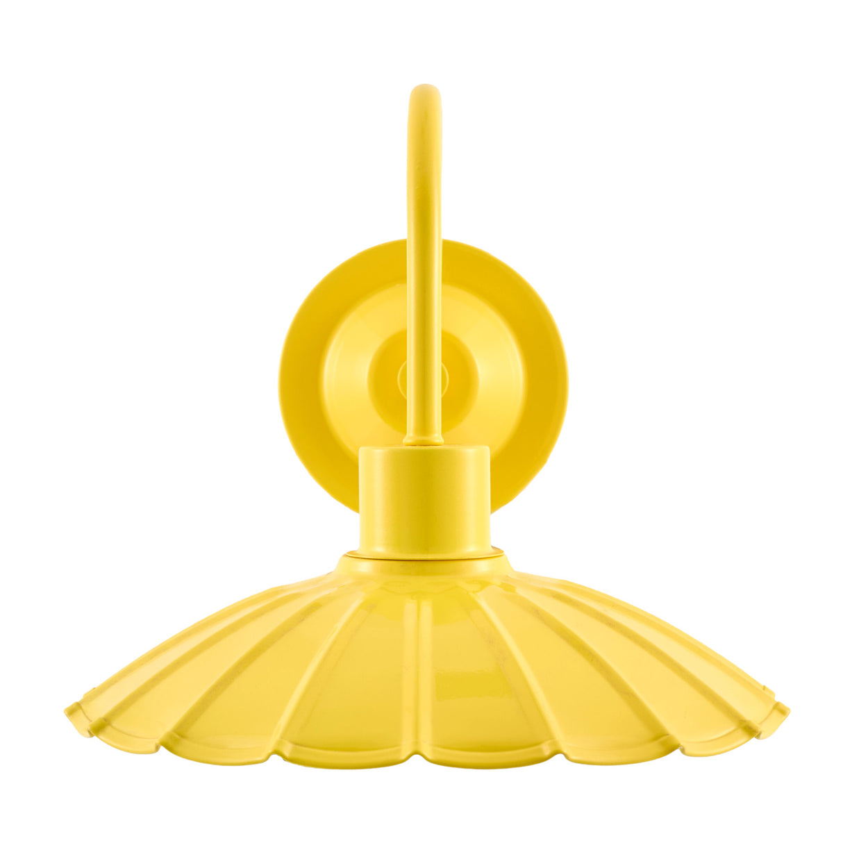 Modern European furniture - Scalloped Metal Shade Wall Lamp - www.oroa.com