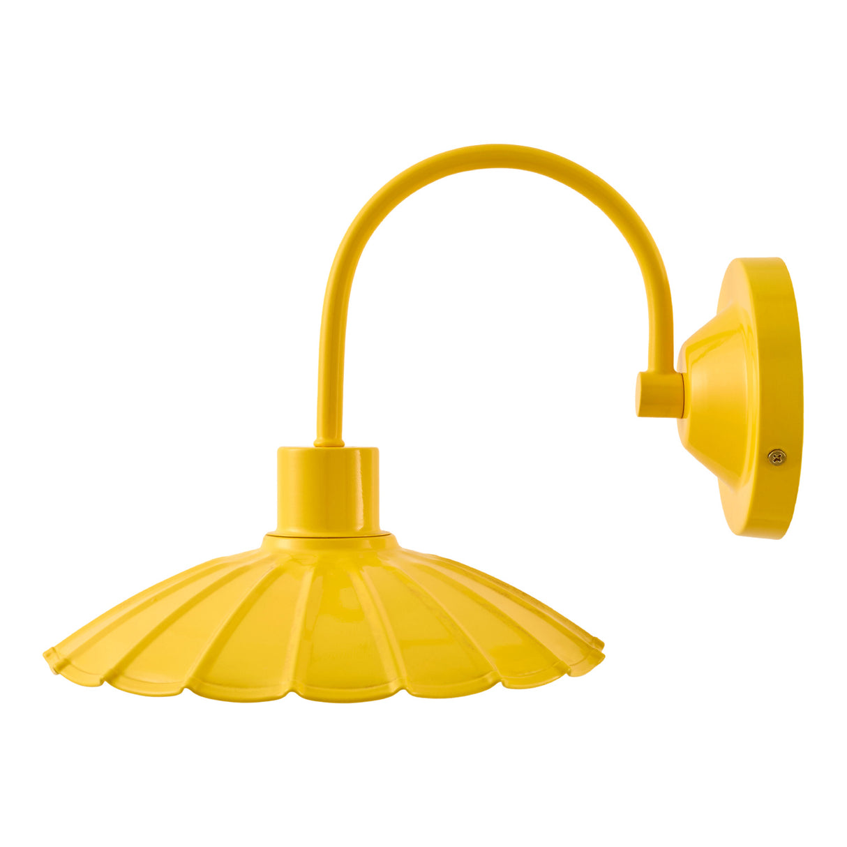 Modern European furniture - Scalloped Metal Shade Wall Lamp - www.oroa.com