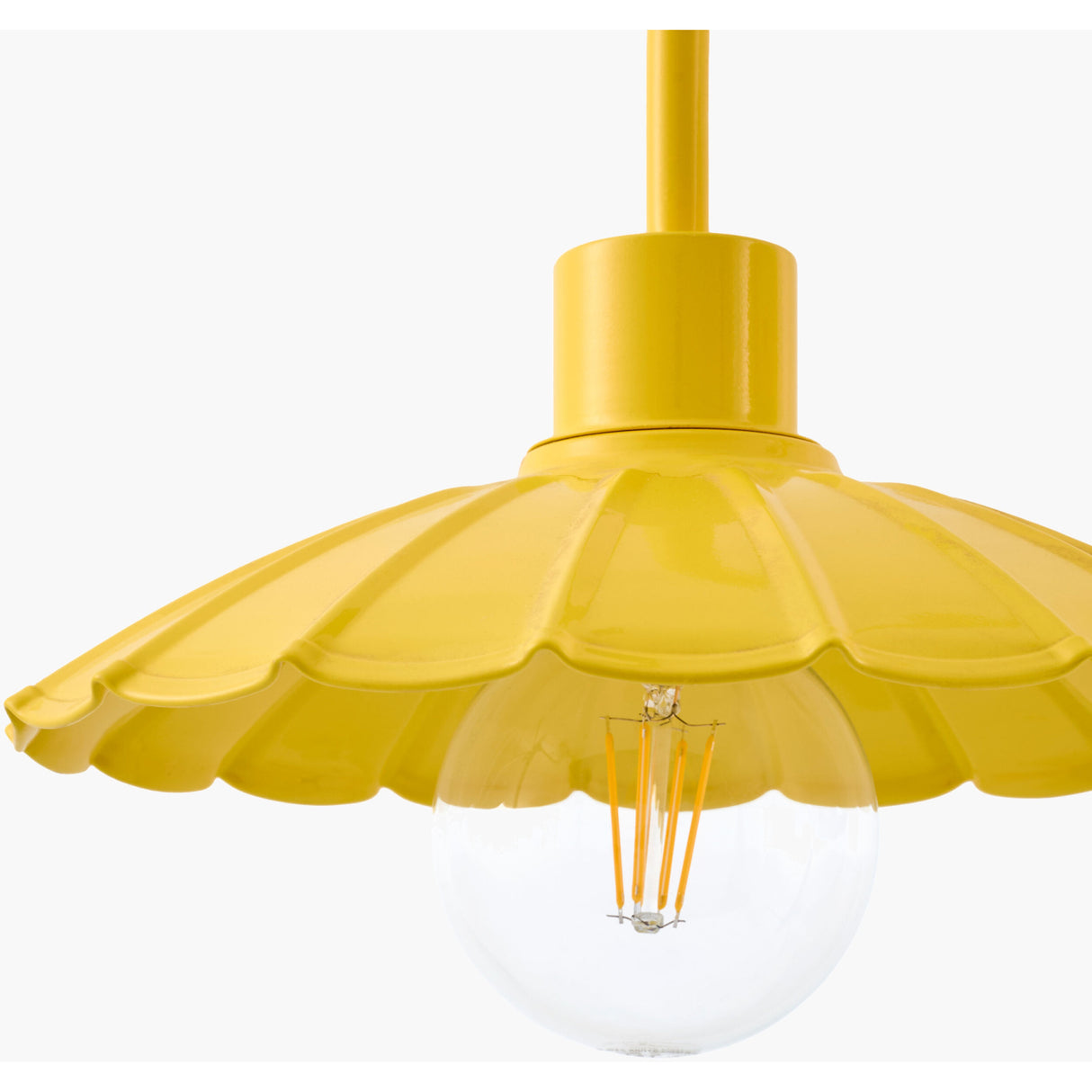 Modern European furniture - Scalloped Metal Shade Wall Lamp - www.oroa.com