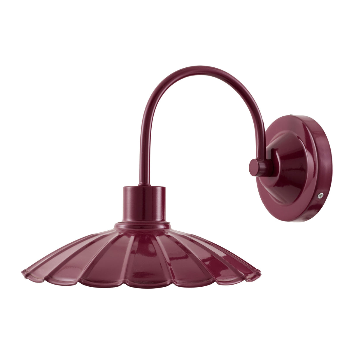Modern European furniture - Scalloped Metal Shade Wall Lamp - www.oroa.com