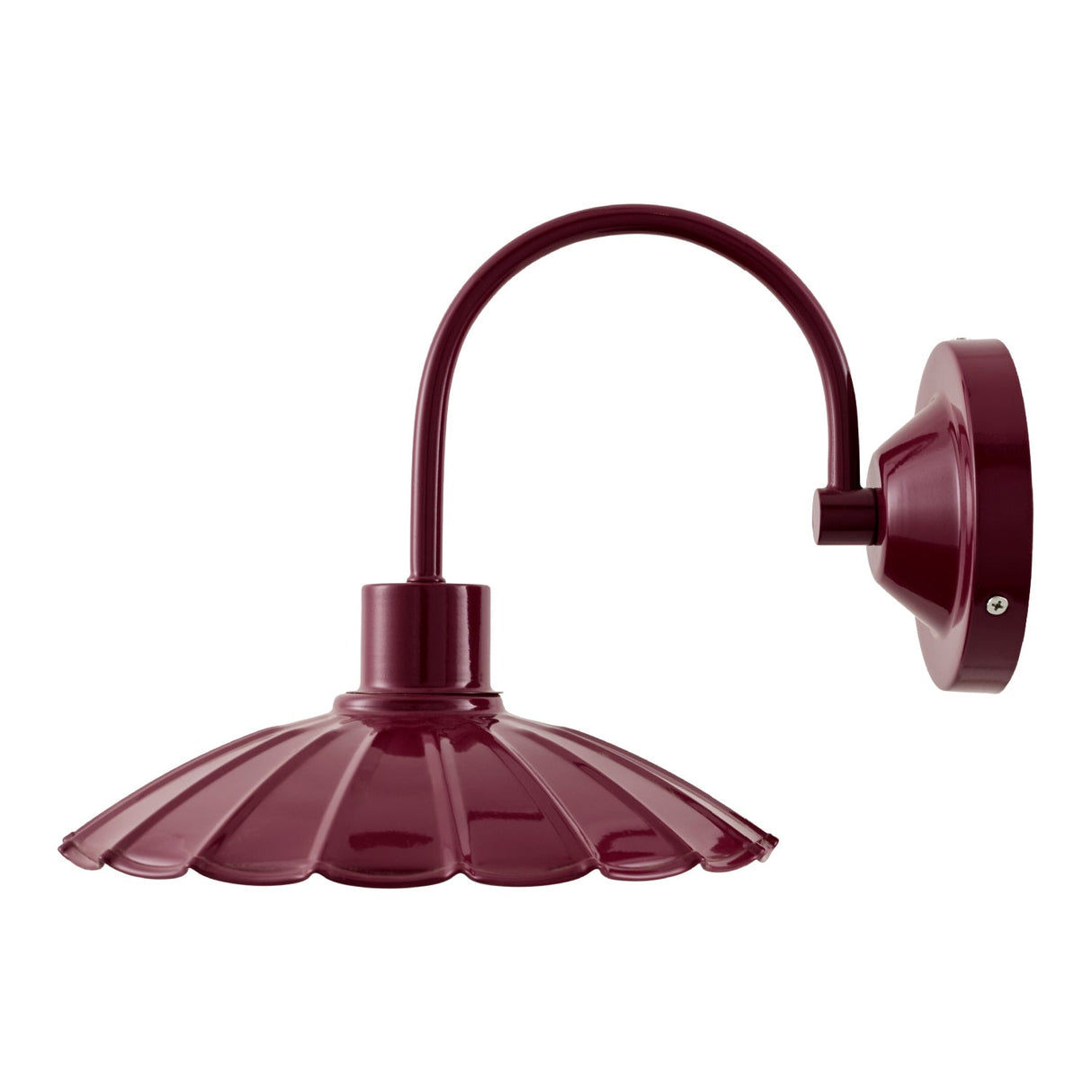 Modern European furniture - Scalloped Metal Shade Wall Lamp - www.oroa.com