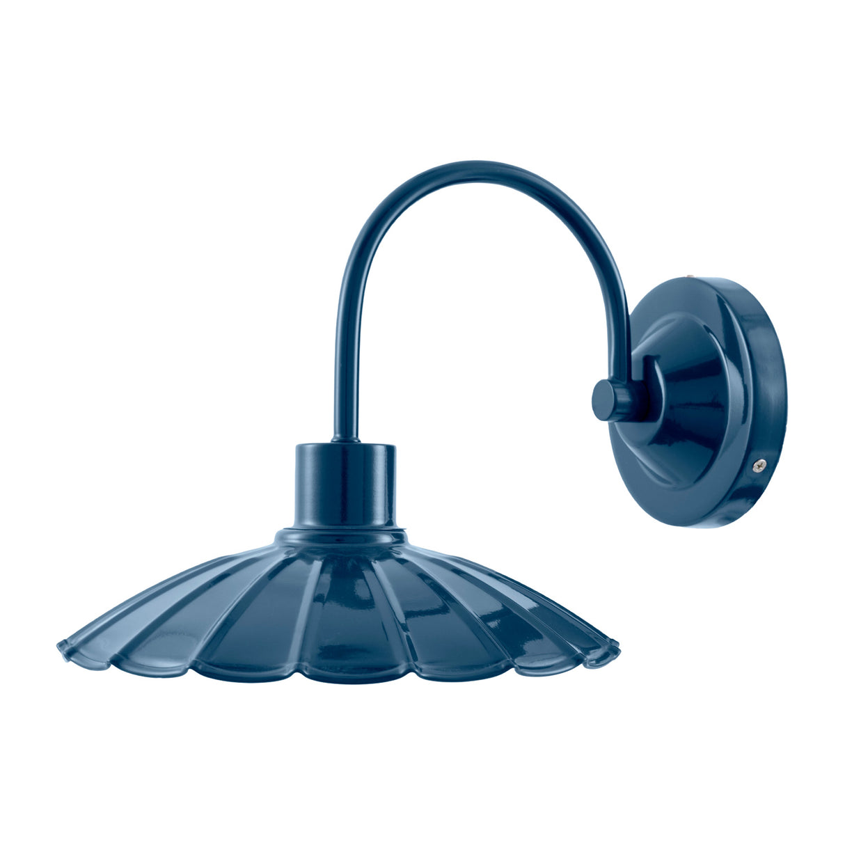 Modern European furniture - Scalloped Metal Shade Wall Lamp - www.oroa.com