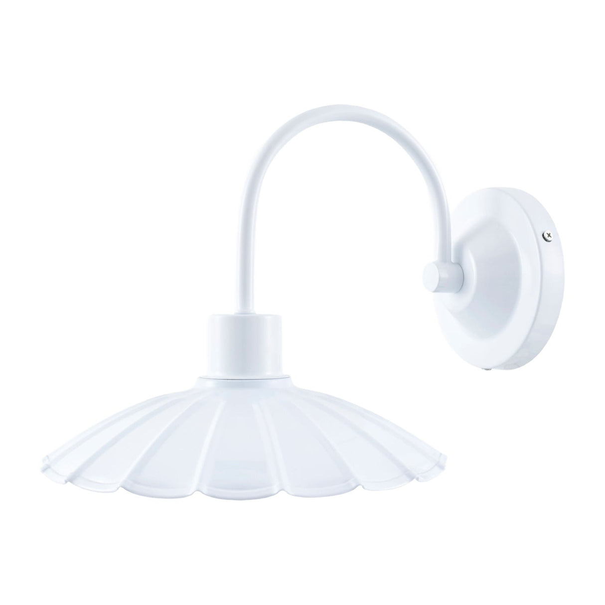 Modern European furniture - Scalloped Metal Shade Wall Lamp - www.oroa.com