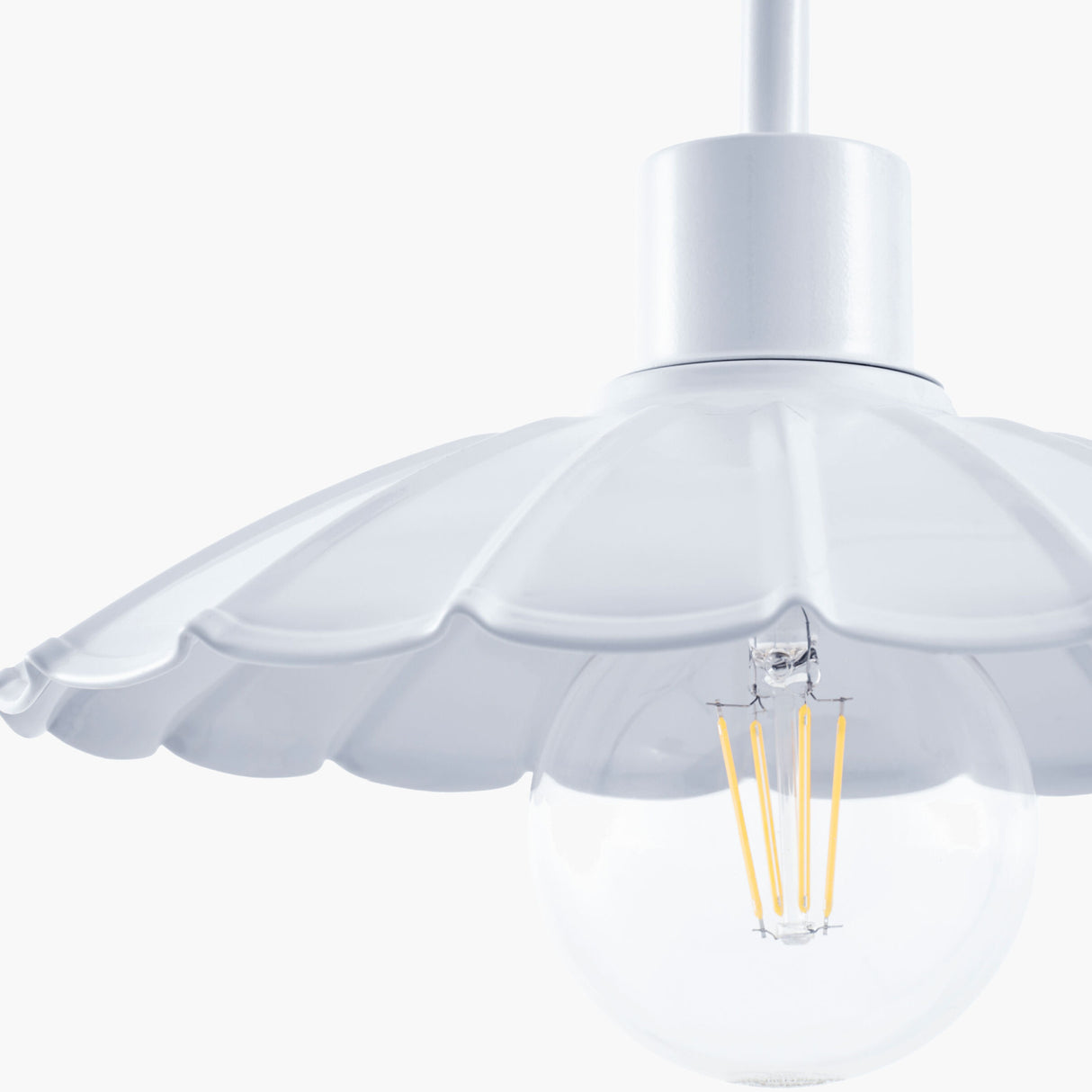 Modern European furniture - Scalloped Metal Shade Wall Lamp - www.oroa.com