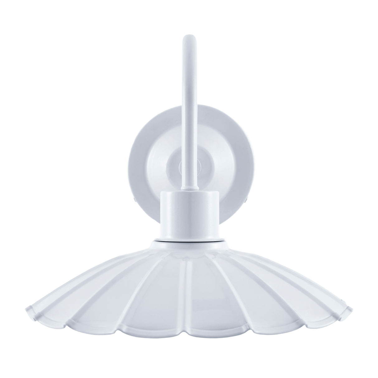 Modern European furniture - Scalloped Metal Shade Wall Lamp - www.oroa.com