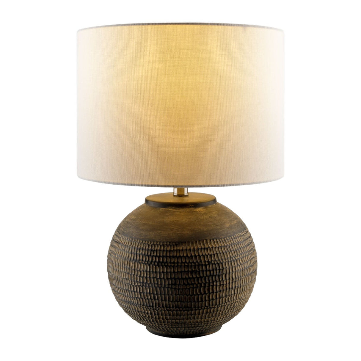 Modern European furniture - Glazed Black Ceramic Table Lamp - www.oroa.com