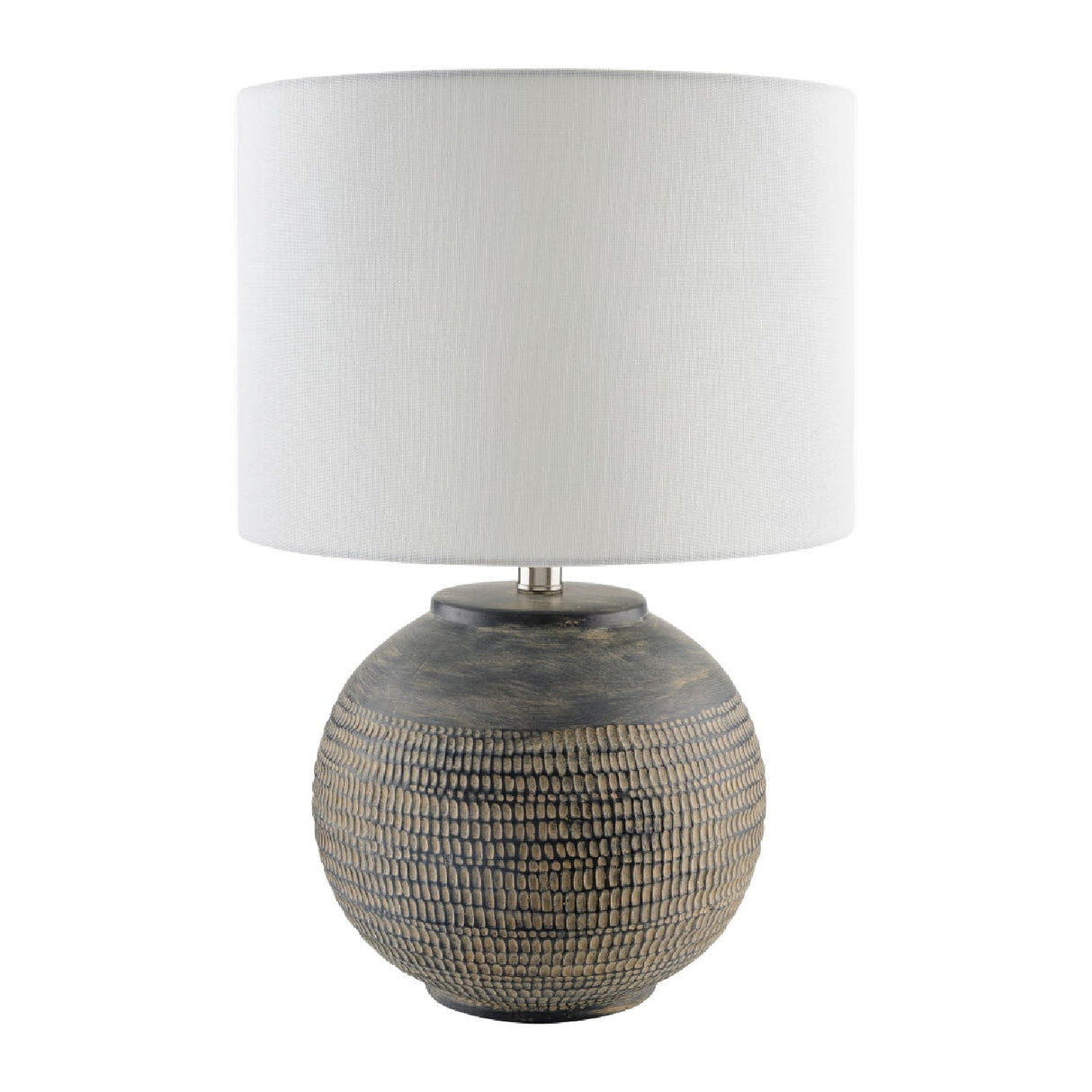 Modern European furniture - Glazed Black Ceramic Table Lamp - www.oroa.com
