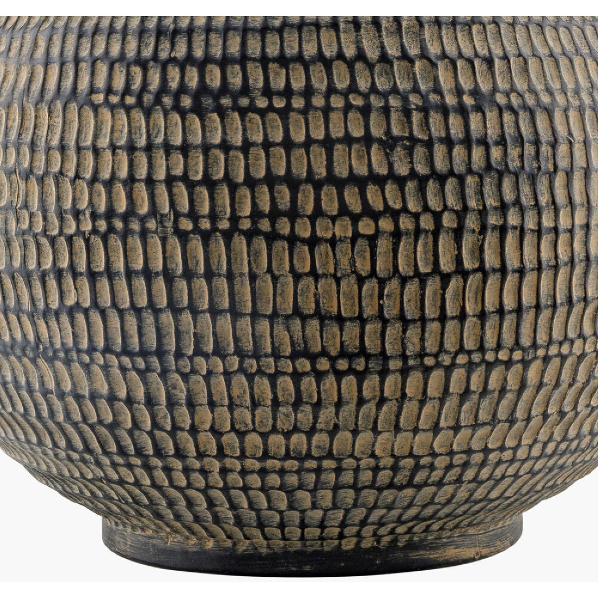 Modern European furniture - Glazed Black Ceramic Table Lamp - www.oroa.com