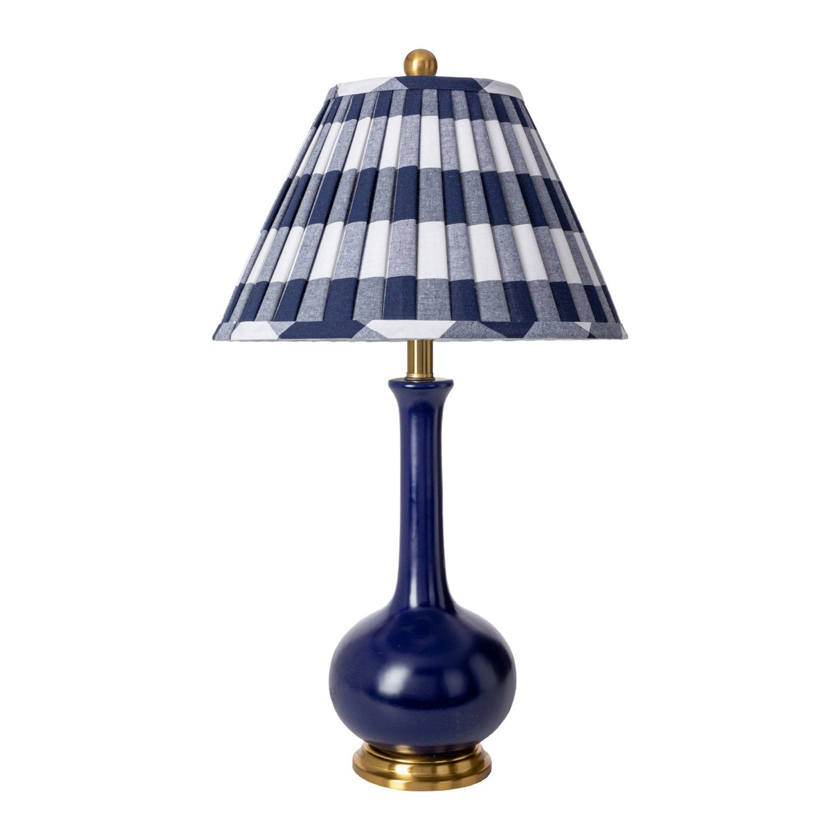 Modern European furniture - Blue Linen Ceramic Table Lamp - www.oroa.com