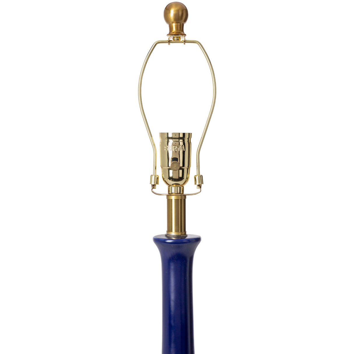Modern European furniture - Blue Linen Ceramic Table Lamp - www.oroa.com