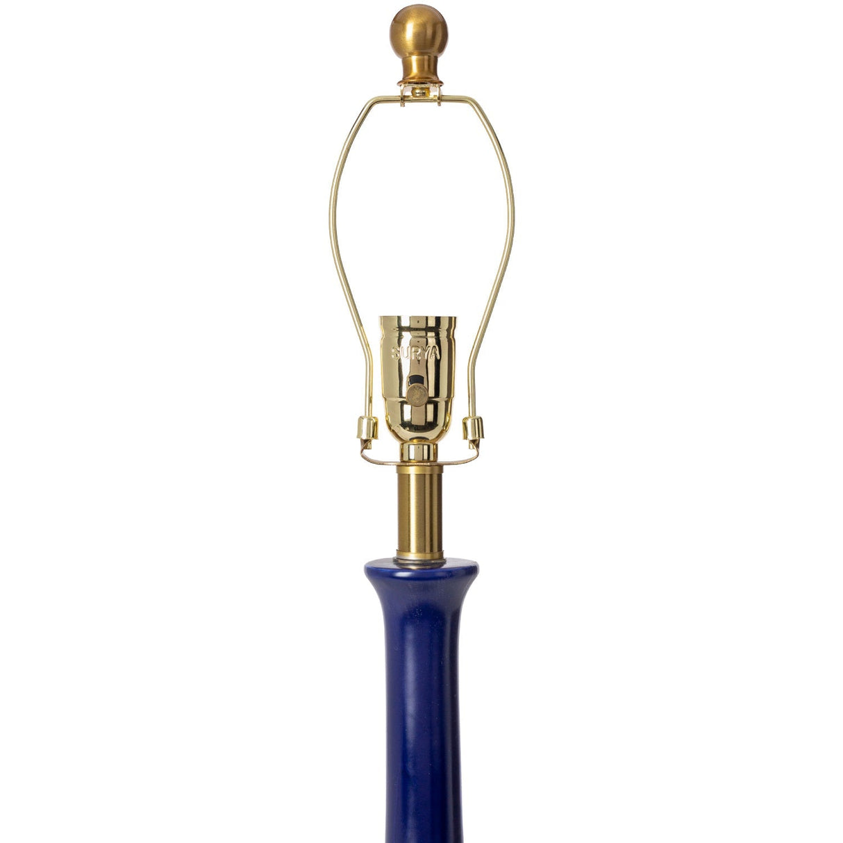 Modern European furniture - Blue Linen Ceramic Table Lamp - www.oroa.com