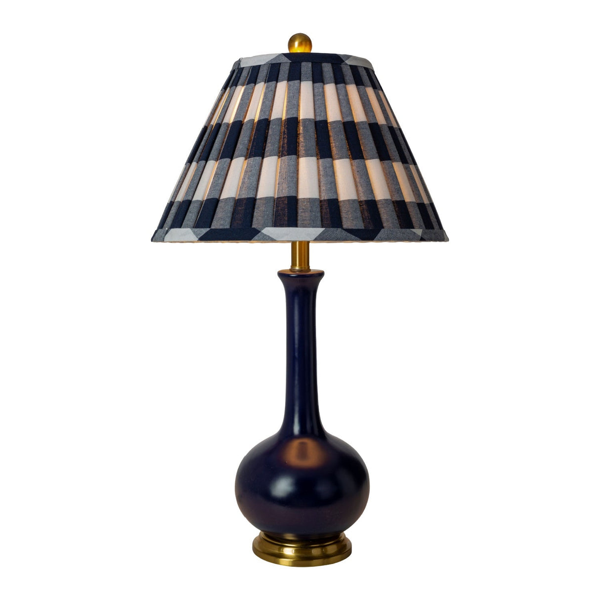 Modern European furniture - Blue Linen Ceramic Table Lamp - www.oroa.com