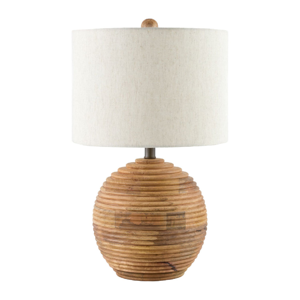 Modern European furniture - Natural Acacia Accent Table Lamp - www.oroa.com