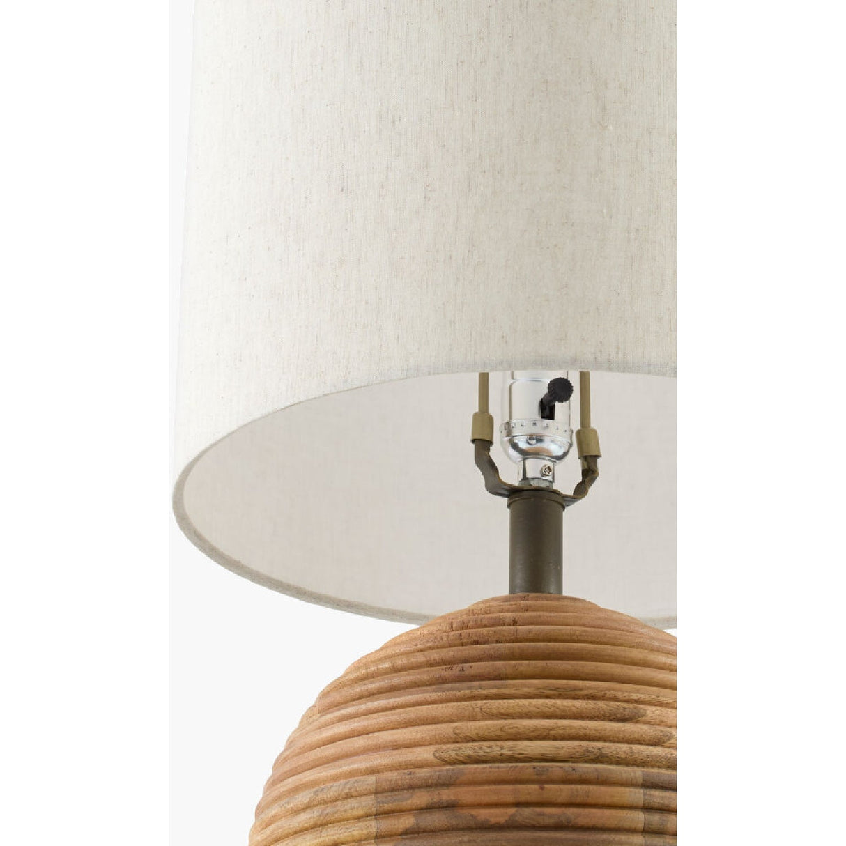 Modern European furniture - Natural Acacia Accent Table Lamp - www.oroa.com