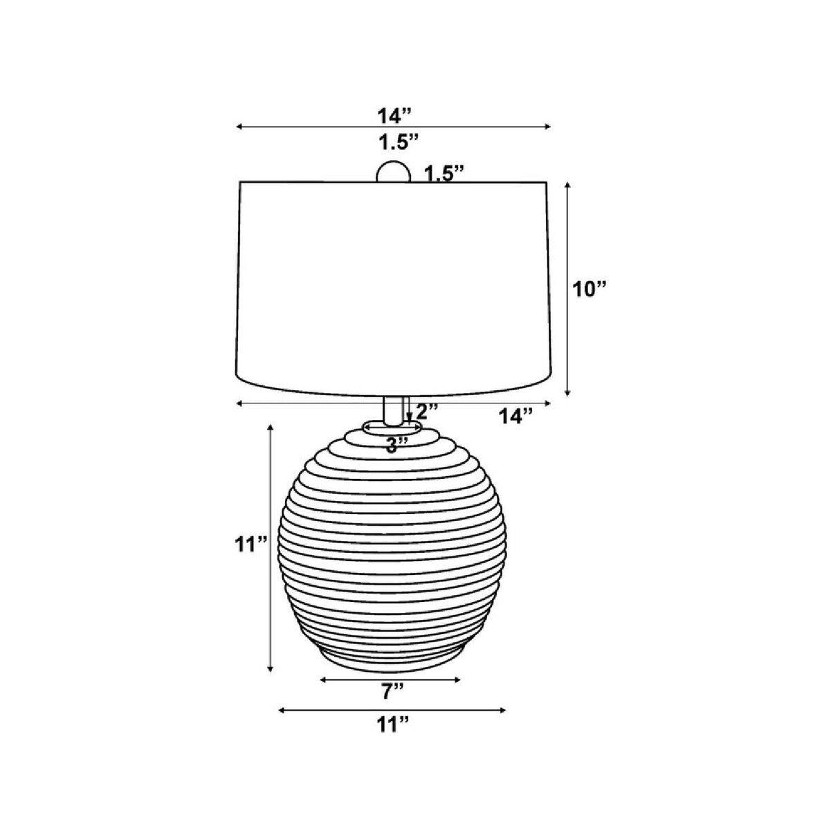 Modern European furniture - Natural Acacia Accent Table Lamp - www.oroa.com