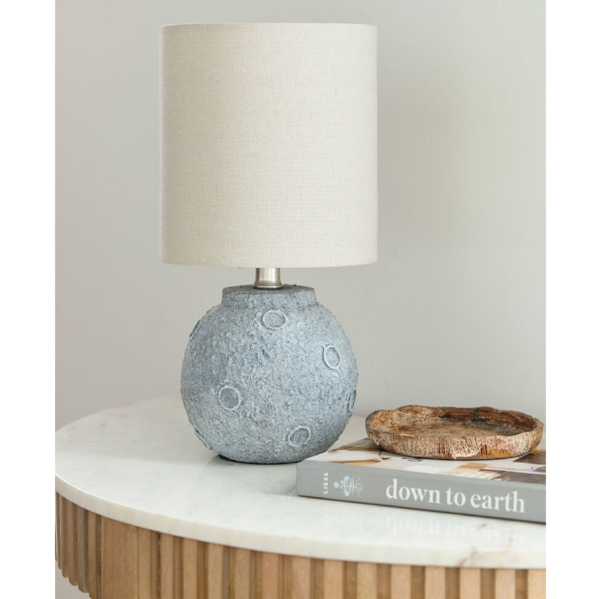 Modern European furniture - Textured Round Base Table Lamps (2) - www.oroa.com