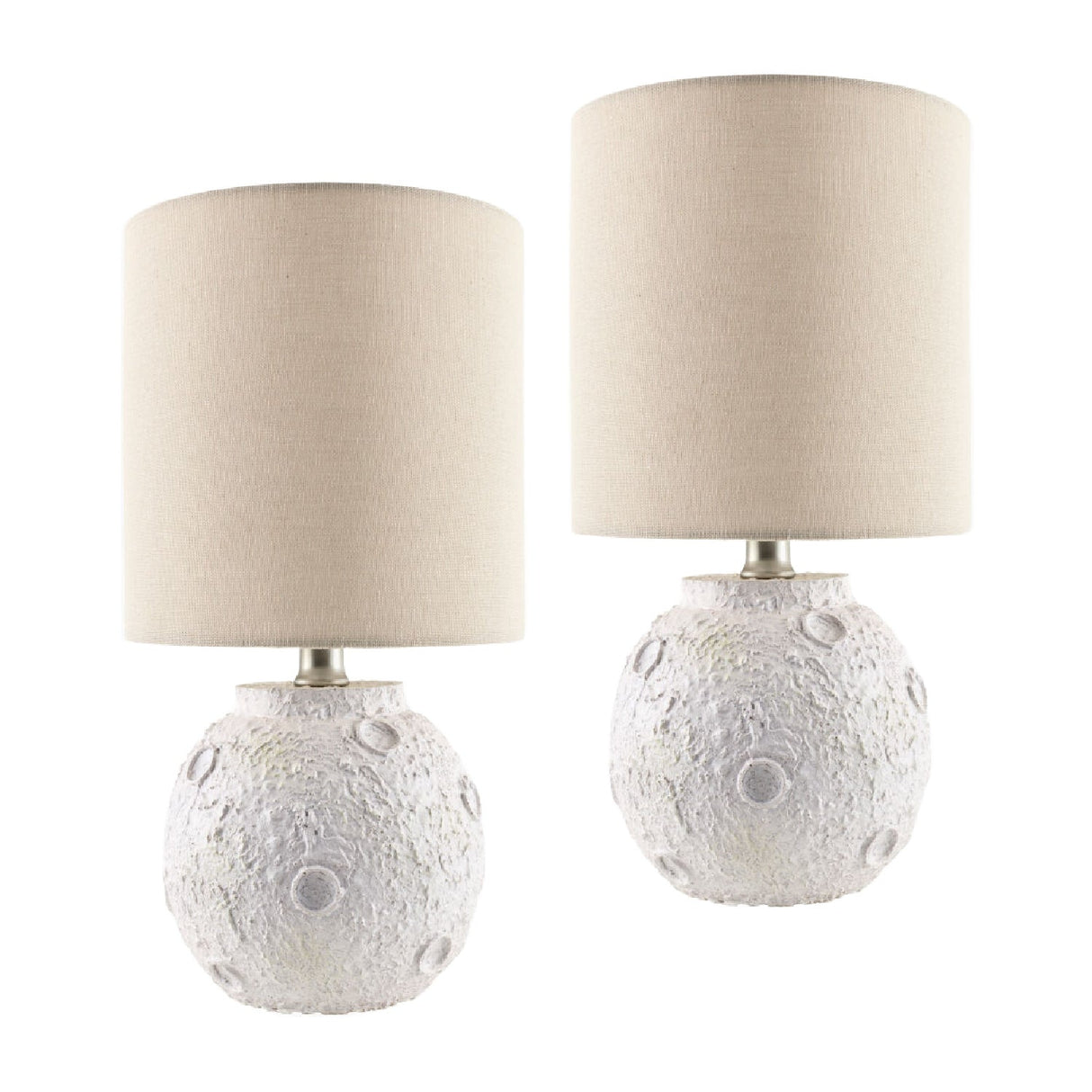 Modern European furniture - Textured Round Base Table Lamps (2) - www.oroa.com