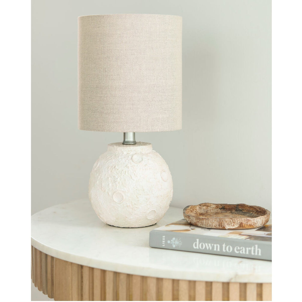 Modern European furniture - Textured Round Base Table Lamps (2) - www.oroa.com
