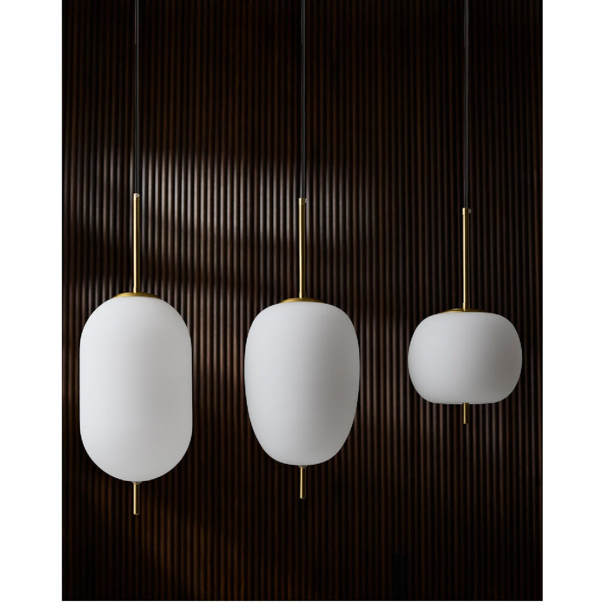 Modern European furniture - 3-Light White Glass Chandelier - www.oroa.com