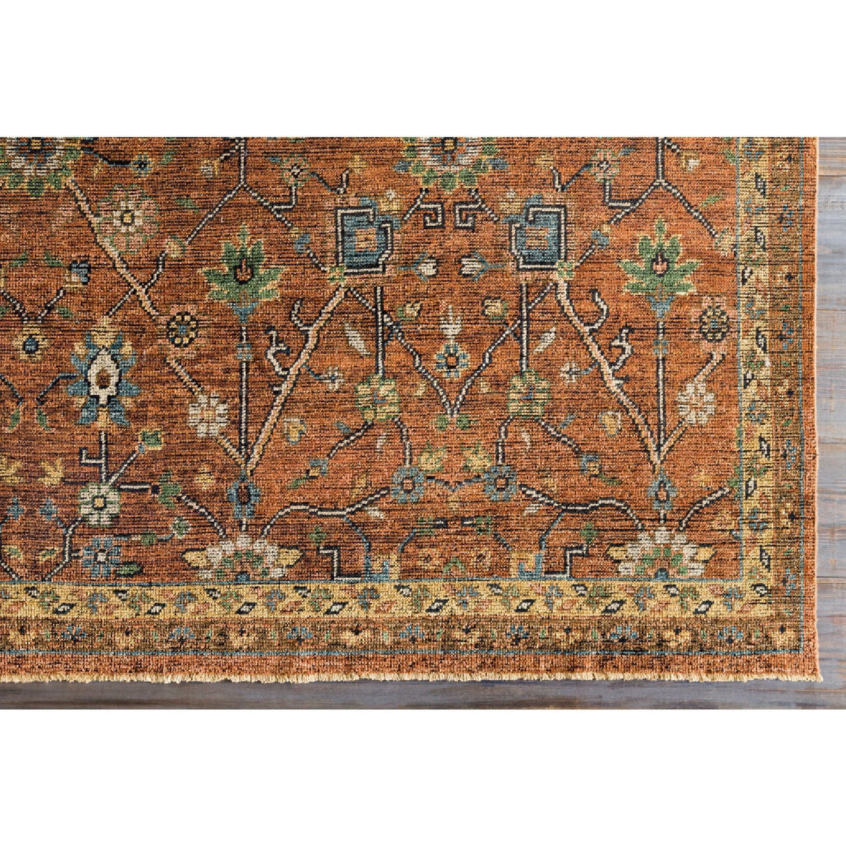Modern furniture - Hand-Knotted Fringed Wool Carpet - www.oroa.com