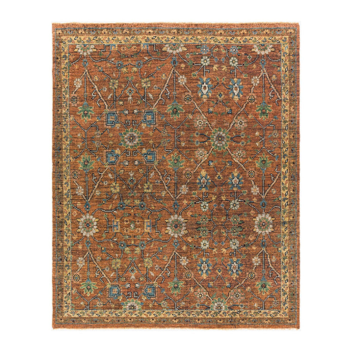 Modern furniture - Hand-Knotted Fringed Wool Carpet - www.oroa.com