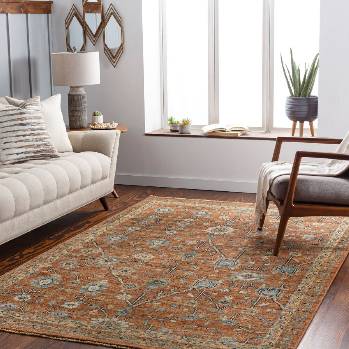 Modern furniture - Hand-Knotted Fringed Wool Carpet - www.oroa.com