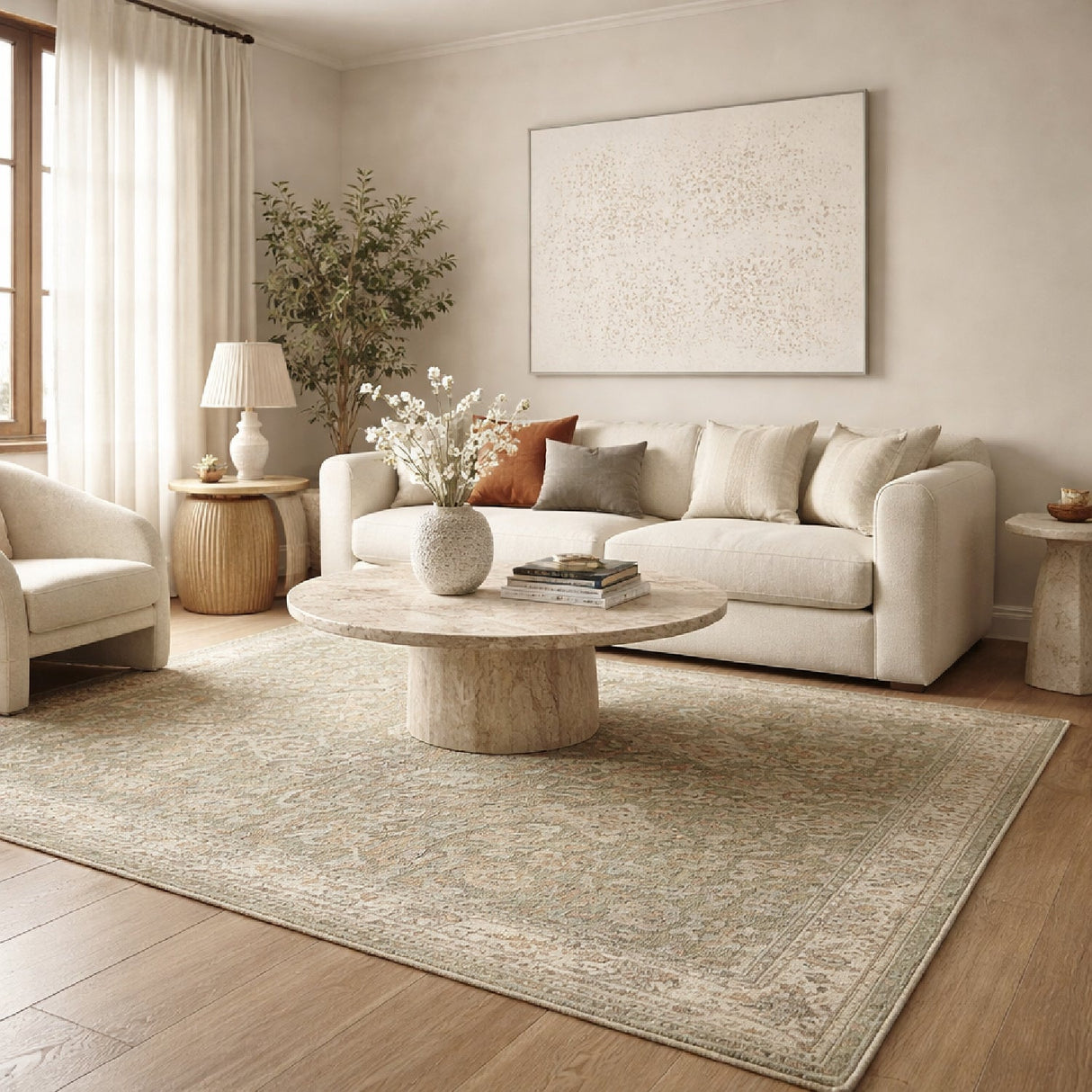 Modern furniture - Hand-Knotted Wool Fringed Carpet - www.oroa.com