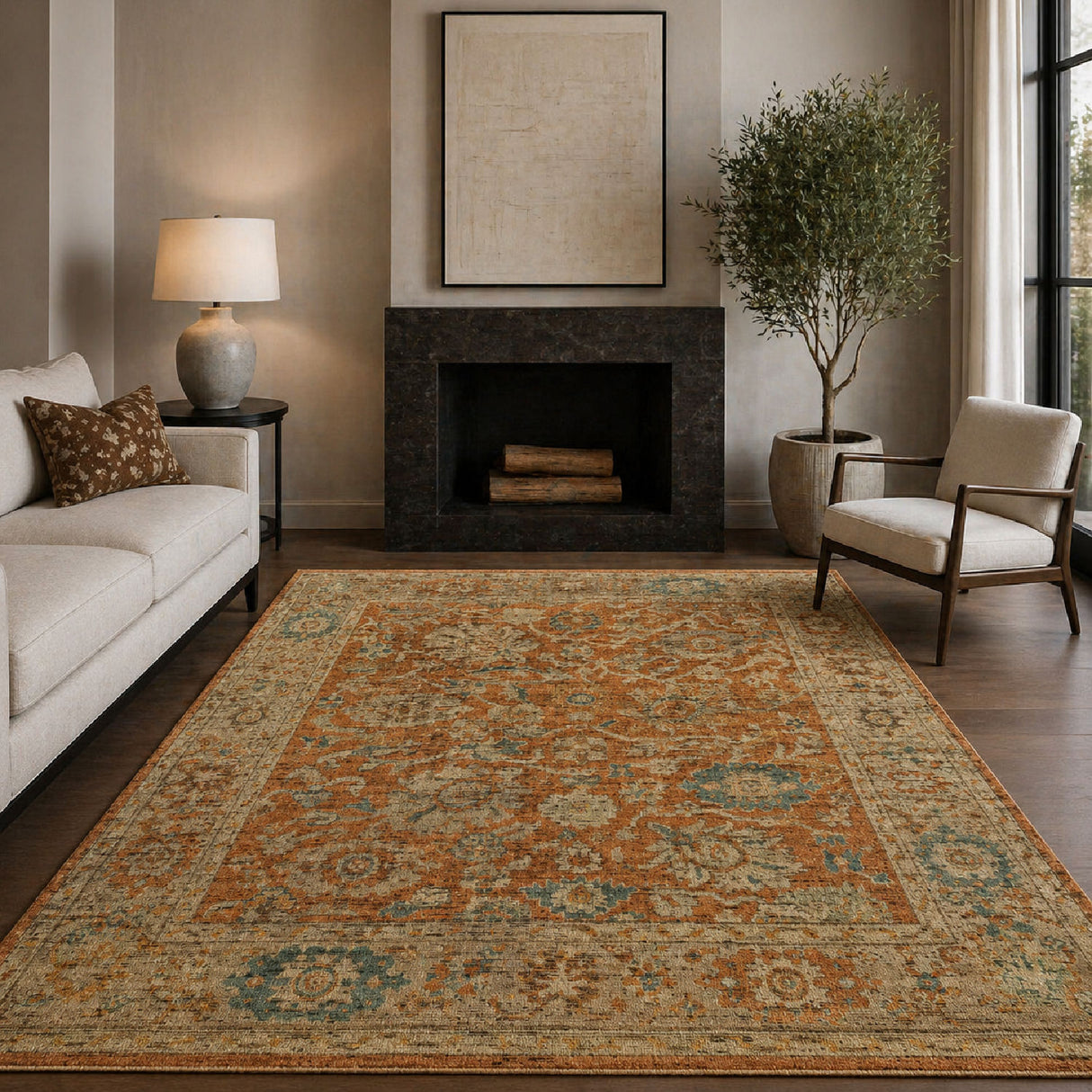 Modern furniture - Vintage Inspired Wool Carpet - www.oroa.com