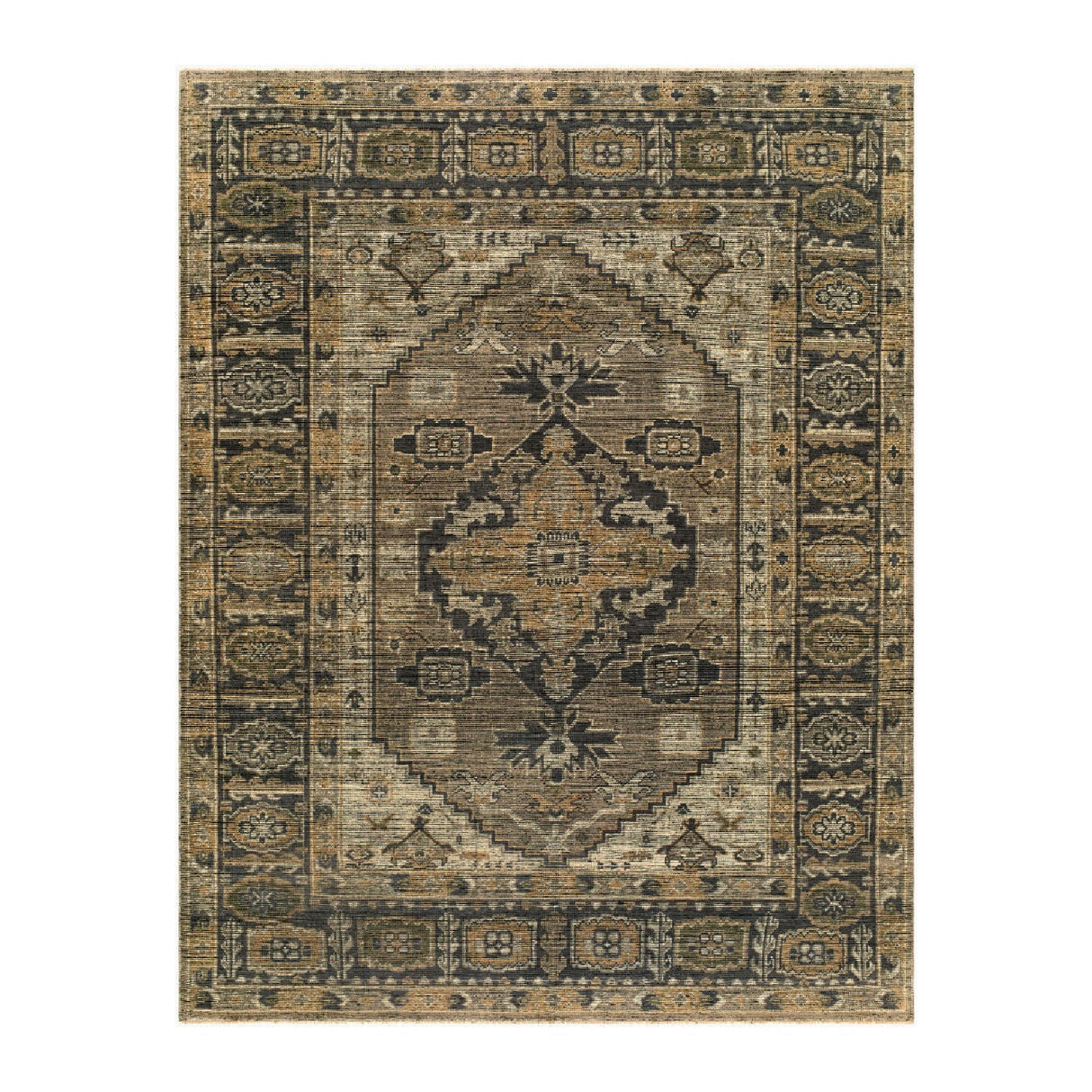 Modern furniture - Fringed Wool Printed Carpet - www.oroa.com