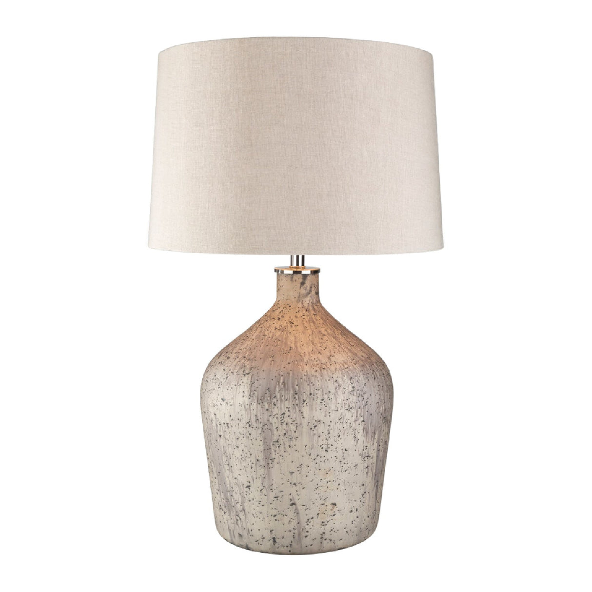 Modern European furniture - Distressed Taupe Glass Table Lamp - www.oroa.com