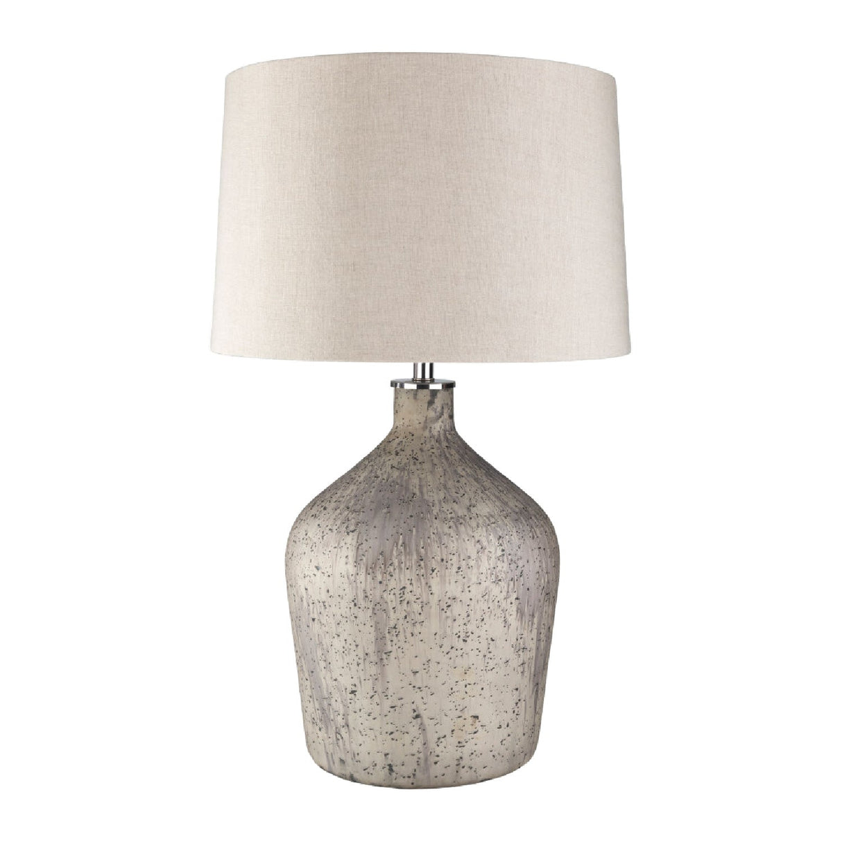 Modern European furniture - Distressed Taupe Glass Table Lamp - www.oroa.com