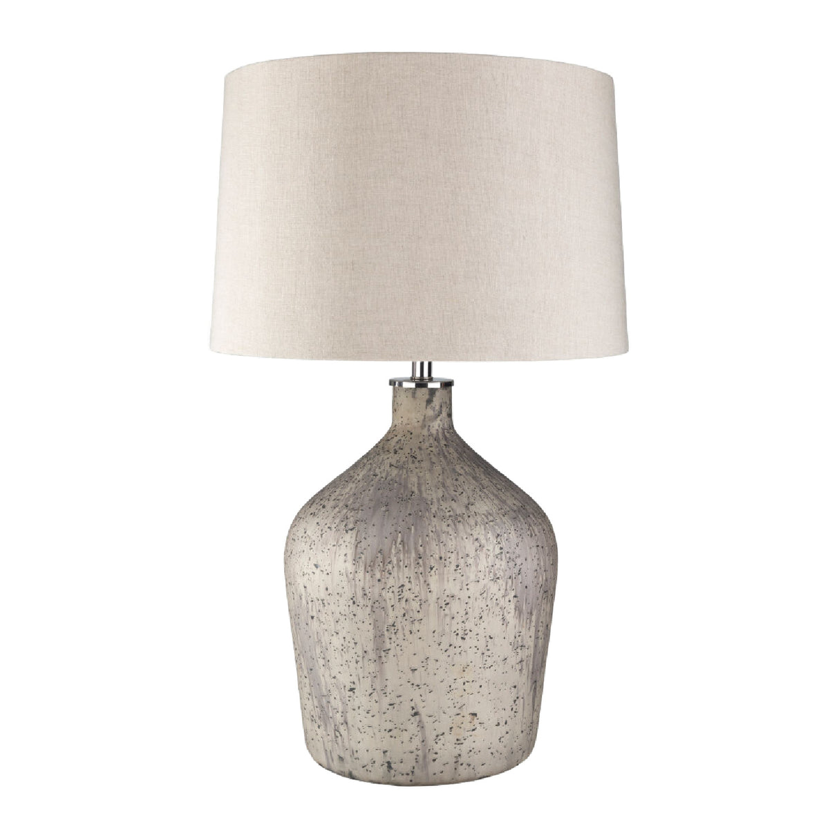 Modern European furniture - Distressed Taupe Glass Table Lamp - www.oroa.com | Oroa.com