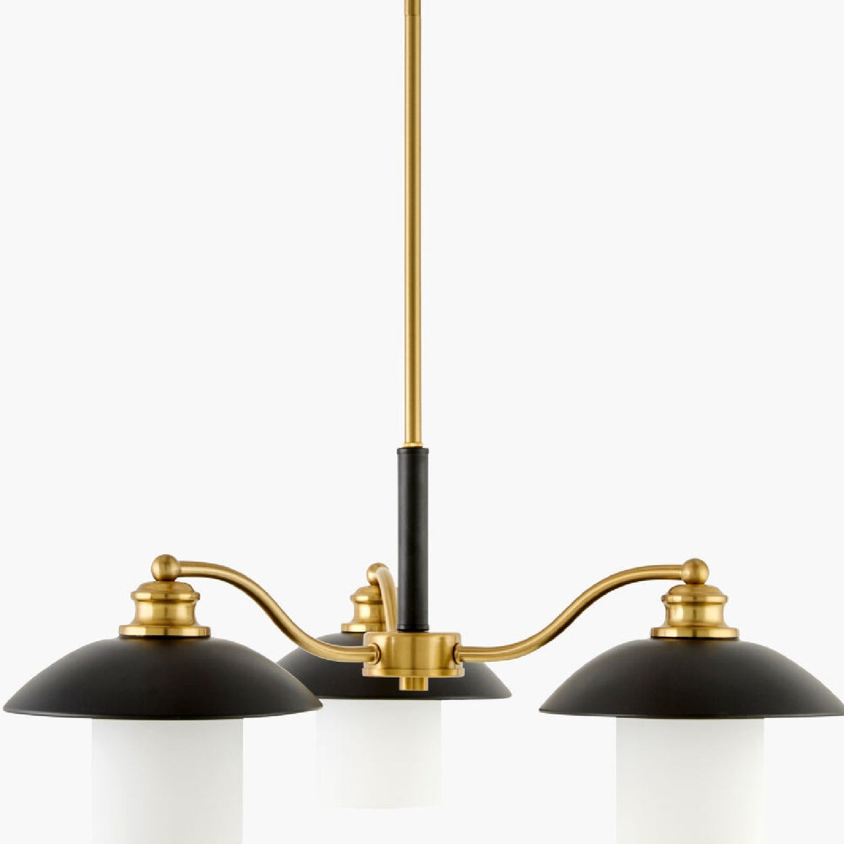 Modern European furniture - Black Iron 3-Light Chandelier - www.oroa.com