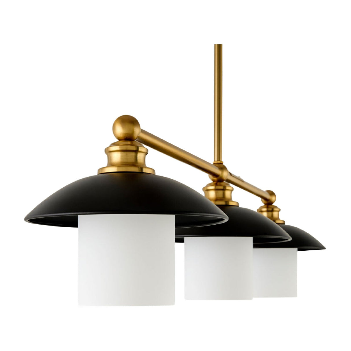 Modern European furniture - Black Iron 3-Light Chandelier - www.oroa.com