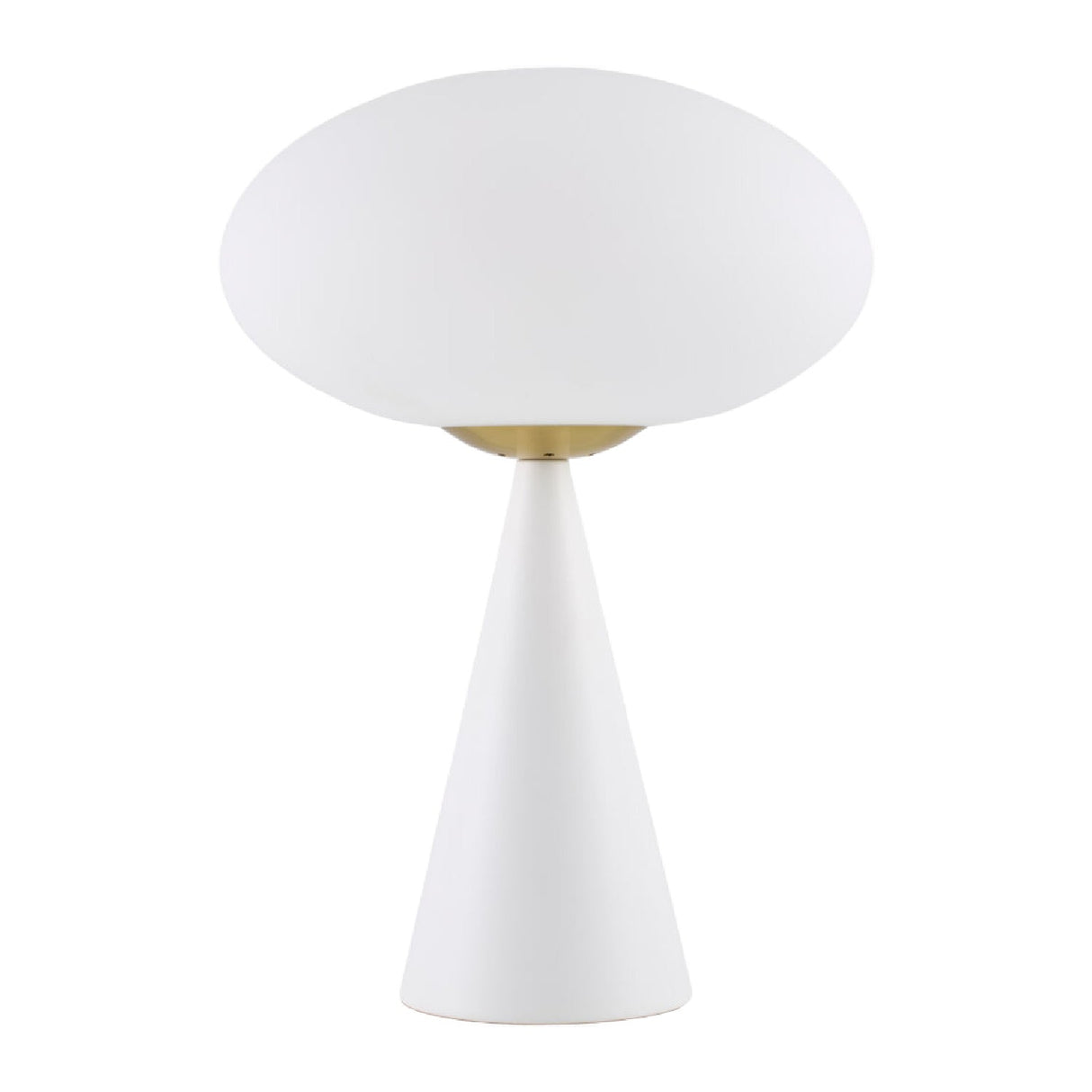 Modern European furniture - White Conical Iron Table Lamp - www.oroa.com