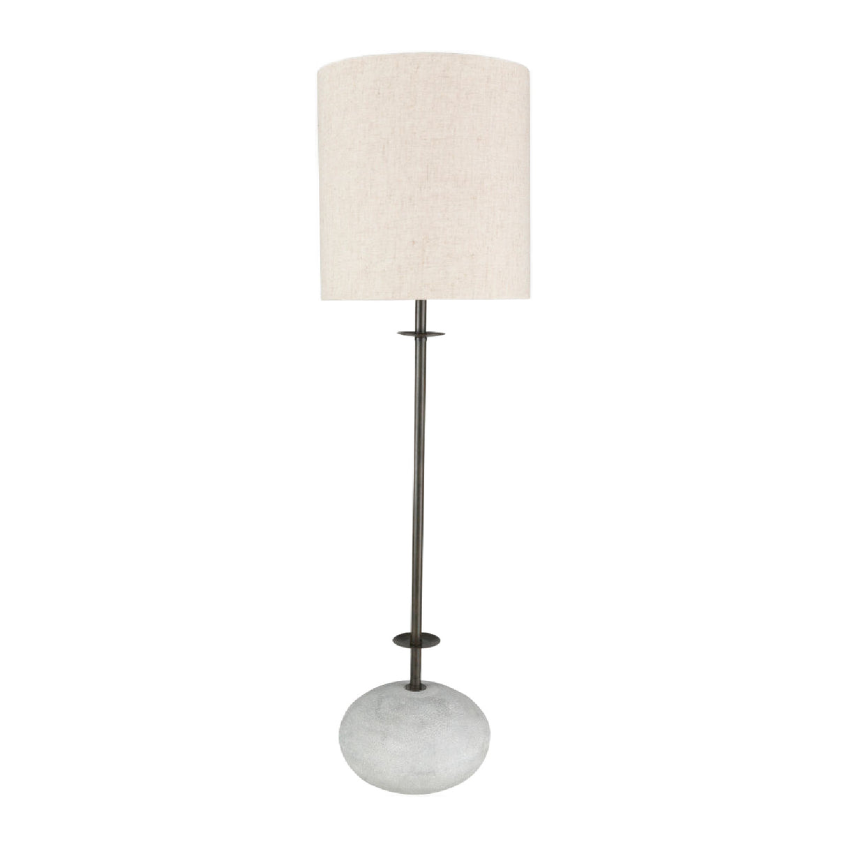 Modern European furniture - White Linen Floor Lamp - www.oroa.com