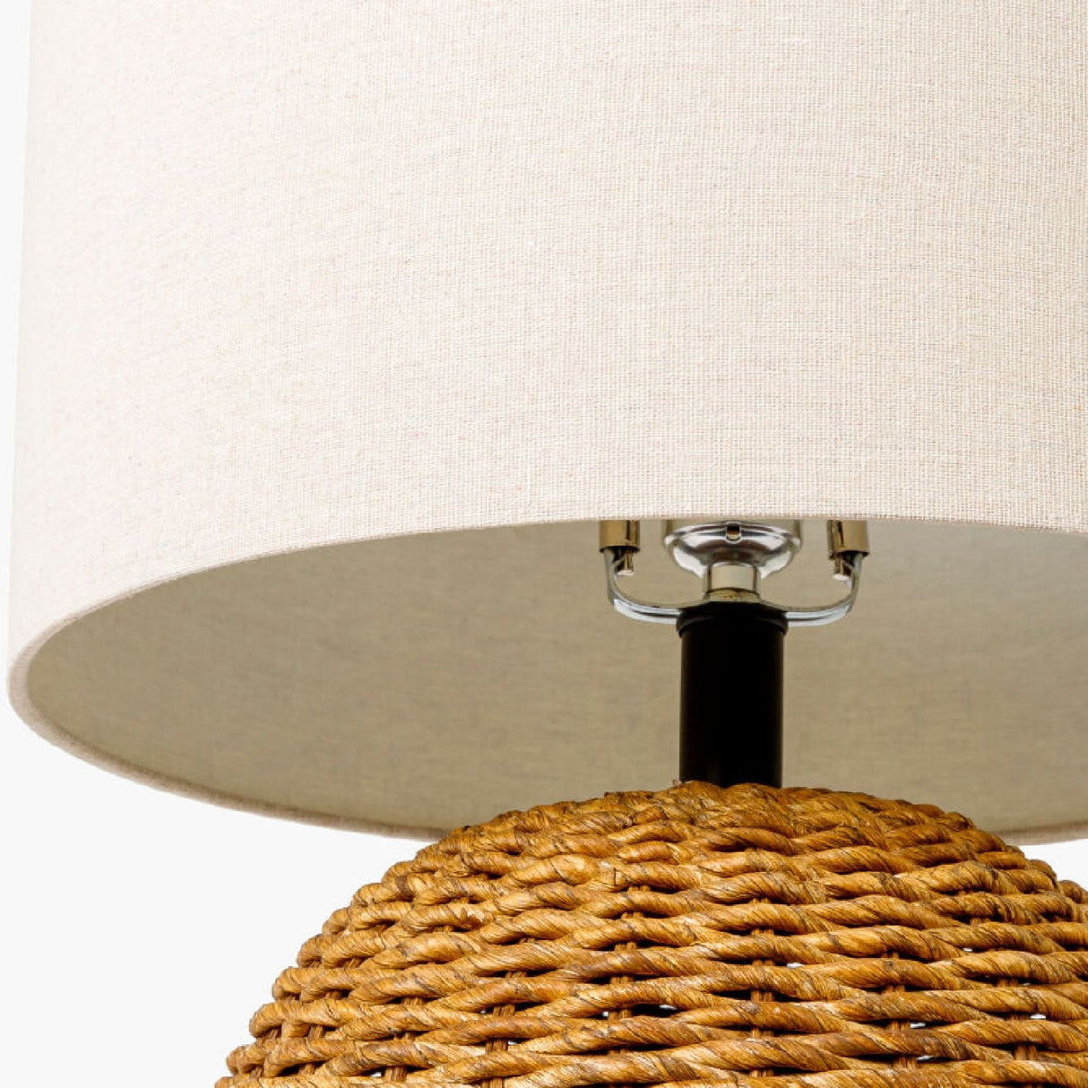 Modern European furniture - Natural Beige Seagrass Table Lamp - www.oroa.com