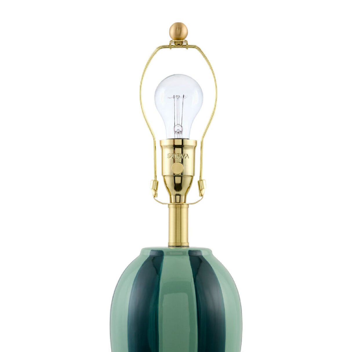 Modern European furniture - Striped Ceramic Table Lamp - www.oroa.com