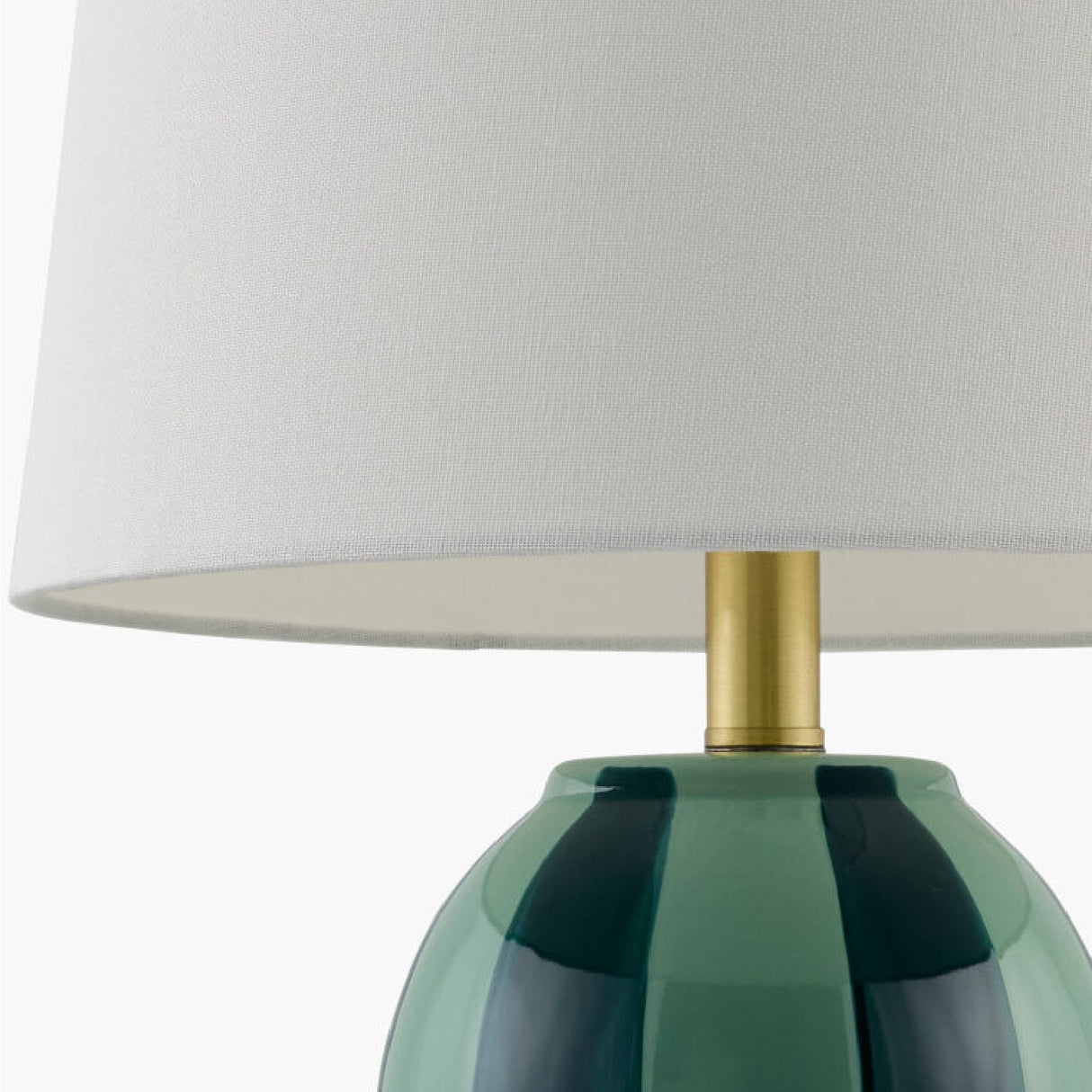 Modern European furniture - Striped Ceramic Table Lamp - www.oroa.com