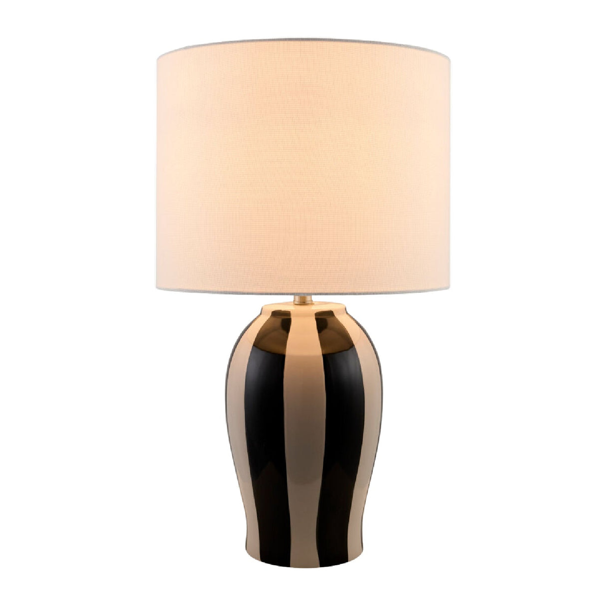 Modern European furniture - Striped Ceramic Table Lamp - www.oroa.com