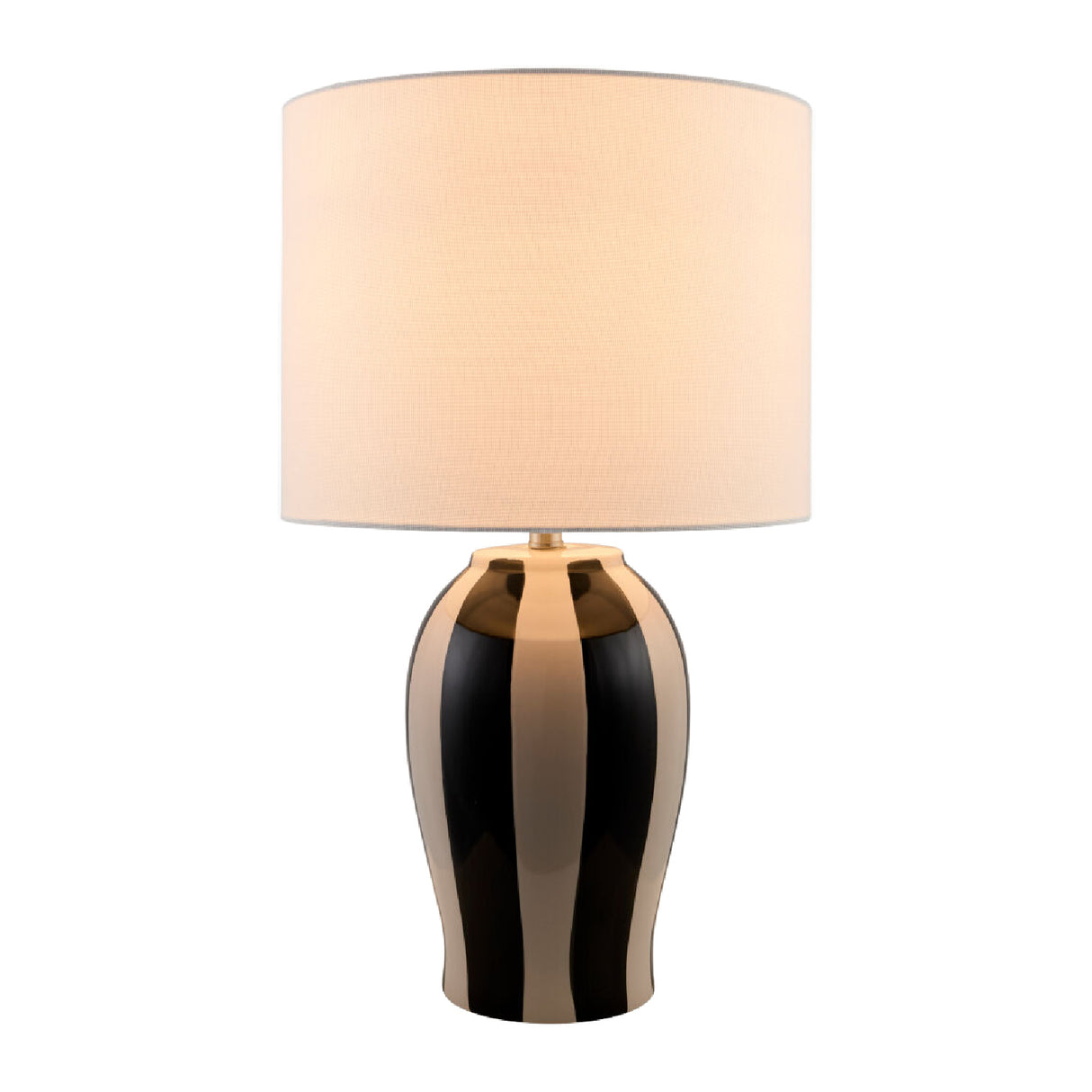 Modern European furniture - Striped Ceramic Table Lamp - www.oroa.com